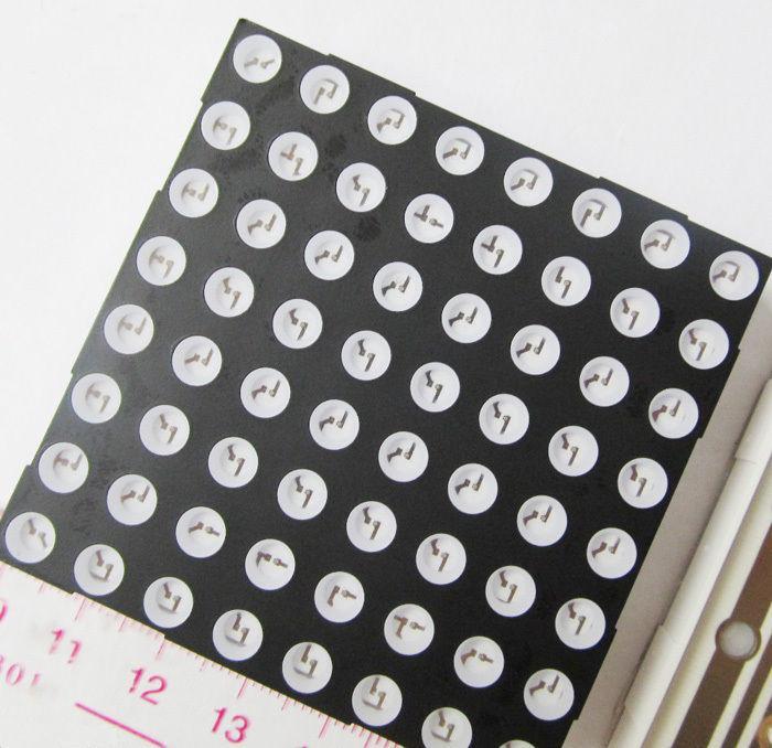 4pcs 8x8 Dot Matrix 5mm Red LED Display Common cathode 640nm 1.8v 10mcd 60.2mm