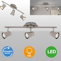 Deckenstrahler Led GU10 Deckenlampe 3Flg Deckenleuchte Schlafzimmer Flur Bad
