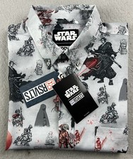 RSVLTS x Star Wars Men's  The Duel" Short Sleeve Kunuflex Shirt Size Large NWT