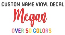 Custom Name Script Vinyl Decal Sticker For Tumbler, Car Window, Mug, Laptop More