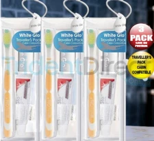 3x White Glo Professional Choice Whitening Toothpaste Travellers Pack