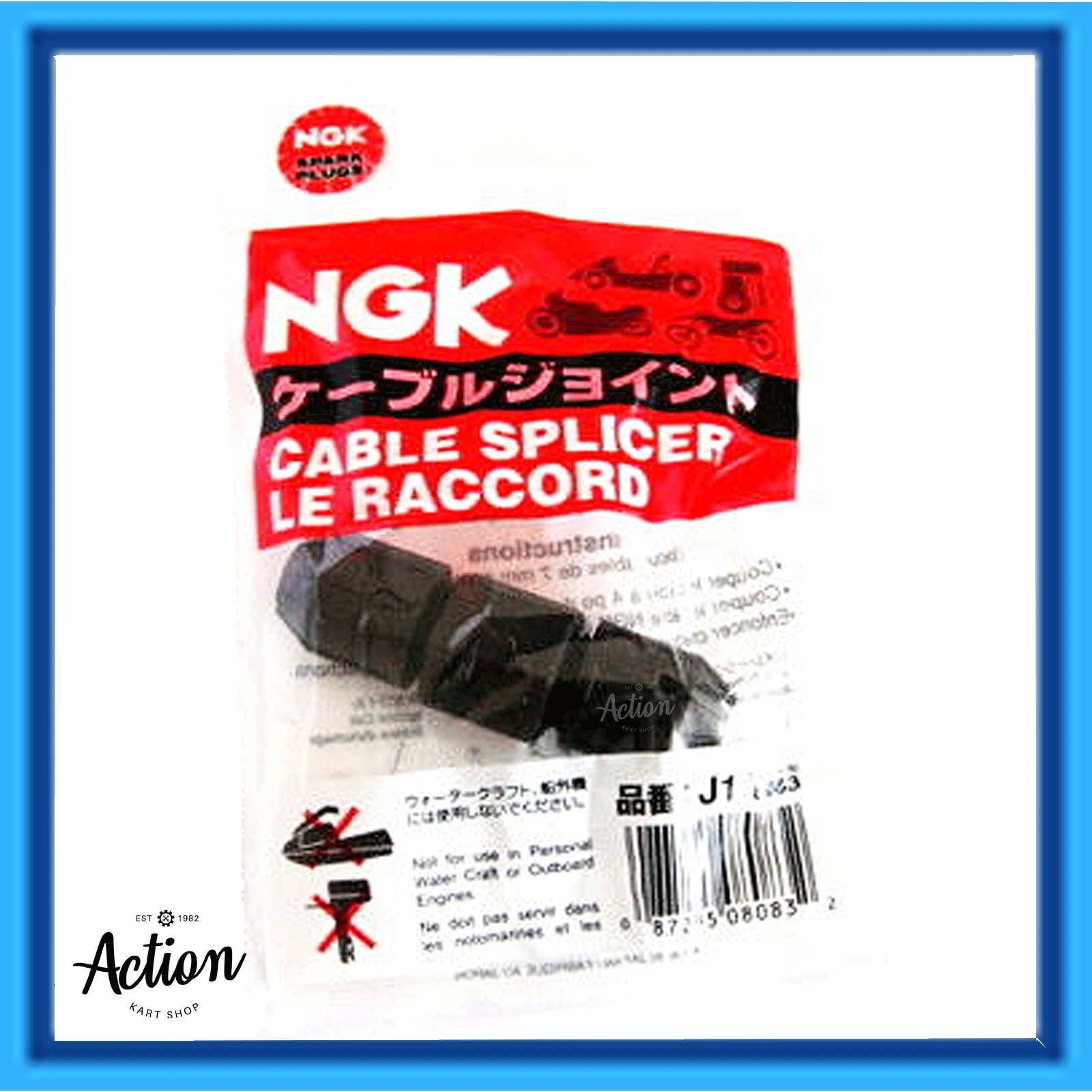 GO KART NGK SPARK PLUG LEAD CONECTOR JOINER HI TENSION CABLE SPARKPLUG