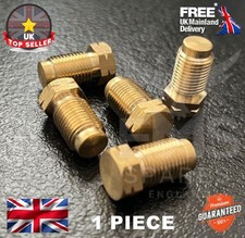 Brass M10 X 1mm Male Brake Union Blanking Plug Undrilled : 1x : EMS