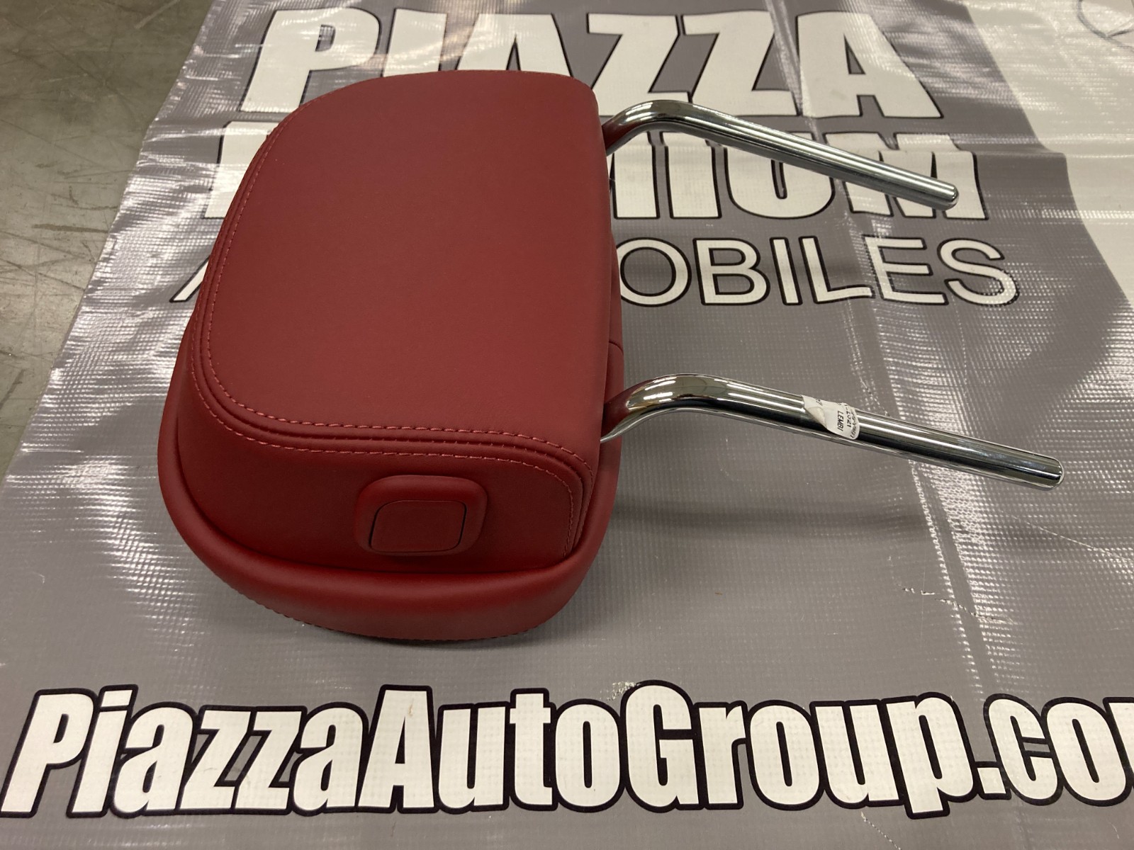 OEM Maserati Front Seat Headrest, Red Leather, Levante, Ghibli, 673016440