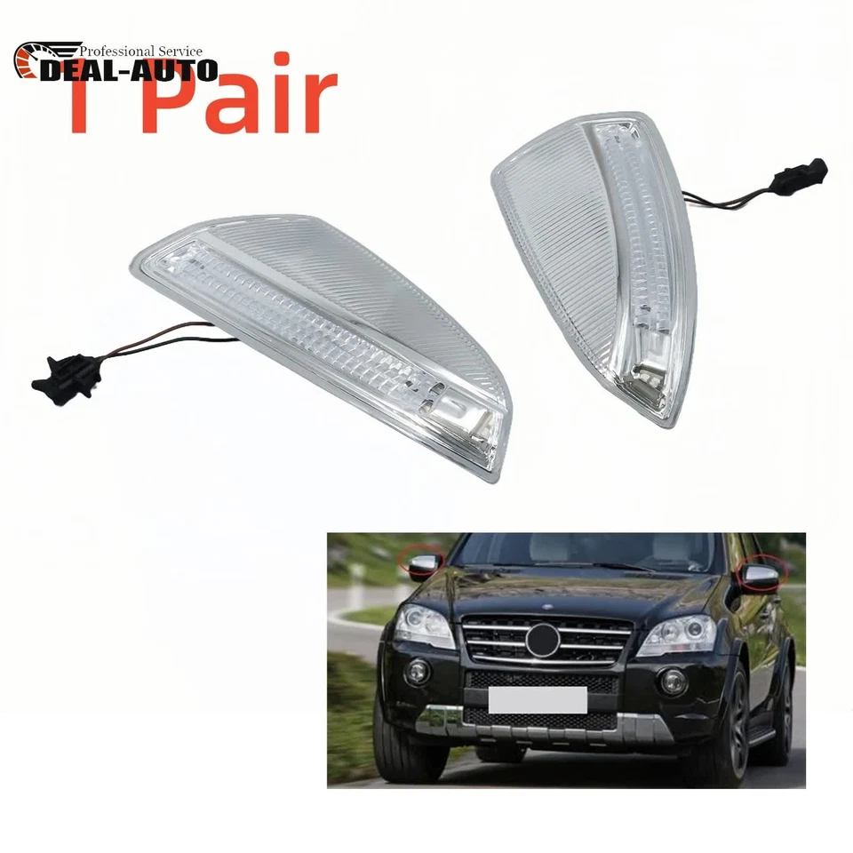 NEW For Mercedes GL550 GL450 GL350 GL320 LH+RH Mirror Turn Signal Lamp Light US - Imagem 2 de 4