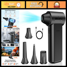 High-Power Compressed Air Duster 150,000 RPM - Adjustable Mini Blower for Dustin
