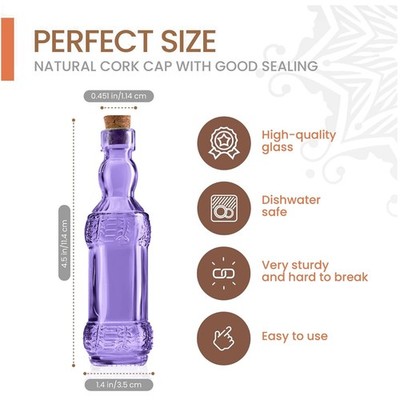 Antique Style Mini Glass Bottle Collection