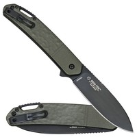 "Crkt Taschenmesser \"Bona Fide Od Green\" Aluminium Schalen Einhandmesser Clip"