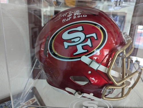 JERRY RICE SIGNED FULL SIZE SAN FRANCISCO 49ERS FOOTBALL HELMET FANATICS  🔥
