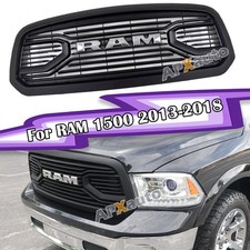 Grille Wchrome Letters For 2013-2018 Dodge Ram 1500 Big Horn Style Grill Black