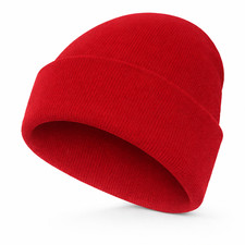 WHOLESALE Adults Beanie Hat Mens Womens Winter Turn Up Neon Unisex Slouch BULK