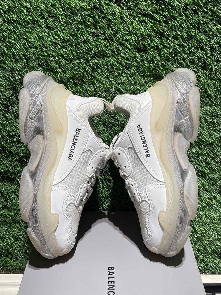 SAOLA Taglia 7M 8 5W Balenciaga Triple S suola trasparente bianca (donna) taglia 7M 544351W2FB19