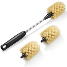 Water Bottle Cleaning Brush with 2 Replaceable Heads, Compatible with Sport B...