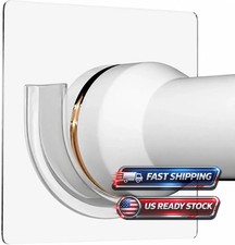 Adhesive Shower Curtain Rod Holder Wall Mount Cabinet Tension Rod Holder, 4 Pack