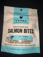 Vital Essentials Salmon Bites Cat 1.1 Ounce Pack of 1 , New Packaging
