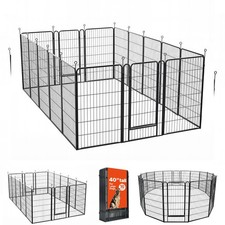 Uimoso 40" 16-Panel Foldable Dog Playpen for Indoor and Outdoor Use