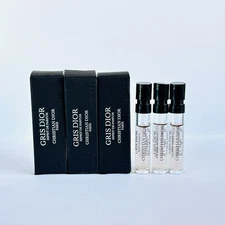 3 x Christian Dior Gris Dior Esprit de Parfum Mini Sample Spray 1.2ml each