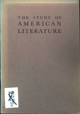 The Study of American Literature. Skard, Sigmund: