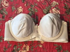 Vintage Exquisite Form Bra 32B White Strapless Underwire Style 3240  Padded