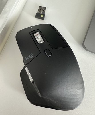 Logitech MX Master 3S Wireless Mouse - Graphite with Bolt adapter