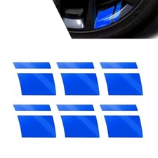 Wheel Rim Decal Stripes   Reflective Safety Warning Stickers, Self 6 PCS Blue