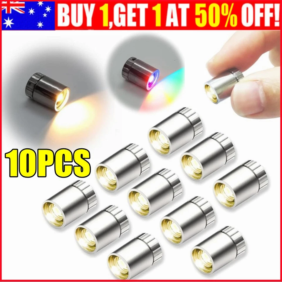 10Pcs Mini Electric LED Lights Colors Dollhouse Hand Craft DIY Miniature Light