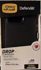 OtterBox Defender Series Rugged Case iPhone 14 Pro Max Black Kickstand Holster