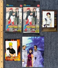 KOF King of Fighters 24 cards: 2 MIP packs + 4 Cards 1998 SNK Japan