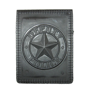 Toy Deputy Police Badge In Plastic Holder SWAT Police Silver Color