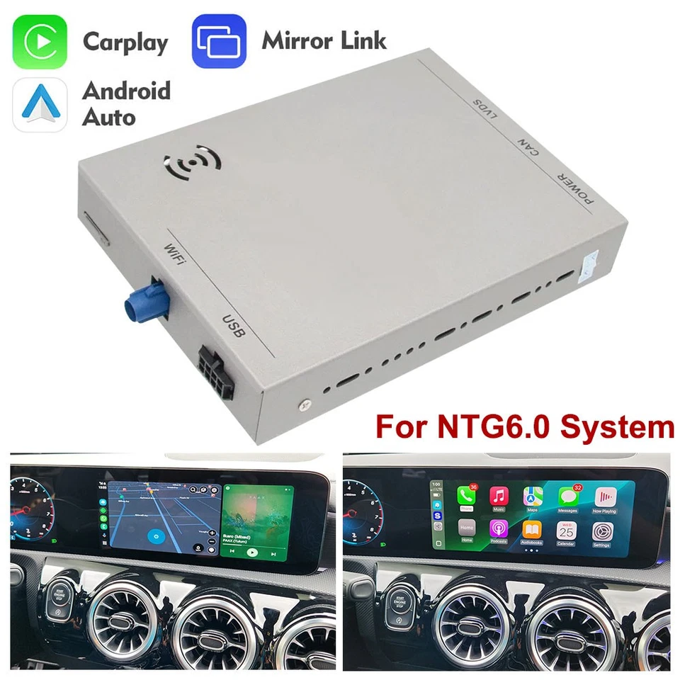 7" Wireless CarPlay ＆ Android Auto Navigate Retrofit For Mercedes Benz W177 A180 - Image 3 of 4