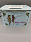 Vintage 1965 Barbie And Francie Light Blue Doll Carrying Case Zipper Broken