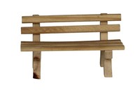 KrippenzubehöR Holzbank 9 X 4 X 5 Cm Holz Authentische Miniatur-Bank