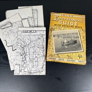 Vintage Idaho Sportsmen’s Guide w/ Detailed Maps – EDW. W. Pulver & Son