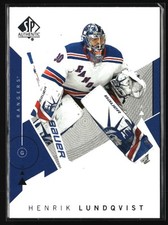 2018 SP Authentic Henrik Lundqvist Autograph Limited #50 card