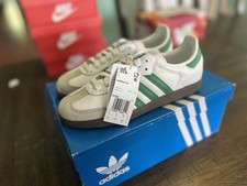Adidas Originals Samba OG Shoes Cloud White Green IG1024 Men's Size 5.5 Wmns 6.5