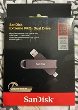 SanDisk 512GB Extreme PRO Dual Drive 1,000MB/s USB Type-C & A SDDDE1-512G-G46