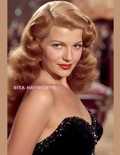 RITA HAYWORTH #367 COLORIZED PHOTO 11 X 8.5 SHIPS FREE