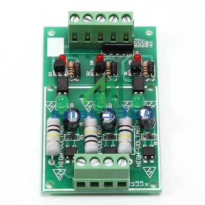 NEU 3-Channel Optocoupler Isolation Module AC 220V Testing Module No PCB Holder