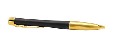 Parker Urban Muted Black Gold Trim Retractable Ballpoint Pen Medium Point