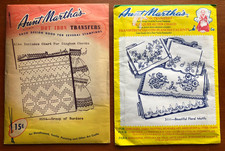 Aunt Martha's Hot Iron Transfers Embroidery Needlework Crafts - Choose Design