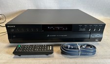 Sony CDP-CE500 5 Disc Carousel CD Changer w/ Remote, Thumb Drive Burner - WORKS 