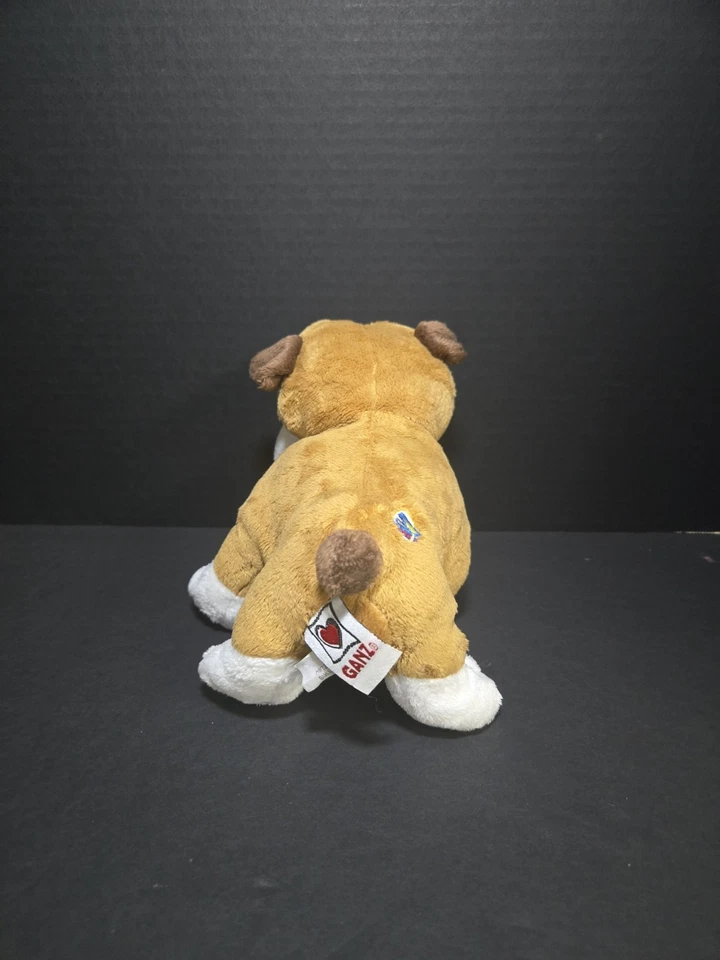 Ganz Webkinz Tan Bulldog 6” Plush Stuffed Animal Toy - Image 4 of 4