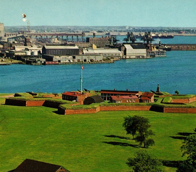 #ad Vintage Postcard Chrome Fort McHenry National Monument Baltimore Maryland MD $2.79