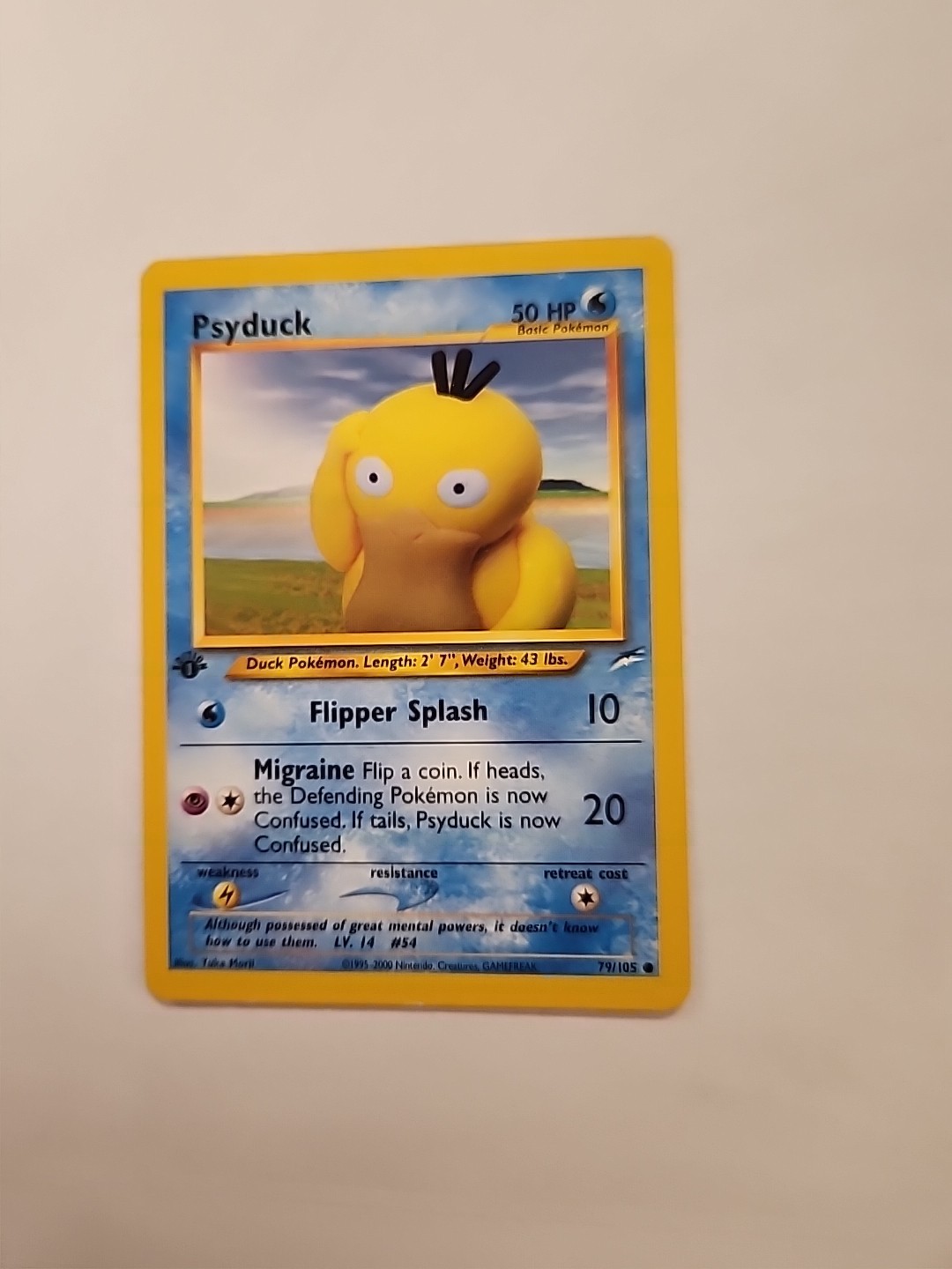 Pokemon Psyduck 79/105 - Neo Destiny 1st Edition - WOTC 2002 - NM/LP