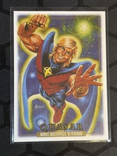 2024 SkyBox Marvel Masterpieces 92 Platinum Quasar #72 Canvas