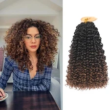 8 Packs GoGo Curl Crochet Hair 10 inch Short Curly Hair for Women, Water Wave Be
