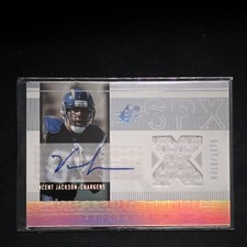 Upper Deck 2005 SPx Vincent Jackson Chargers #203 Rookie Auto Jersey /1275