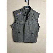 Vintage Military Tactical Utility Vest Olive Drab Cotton Multi-Pocket Gorpcore