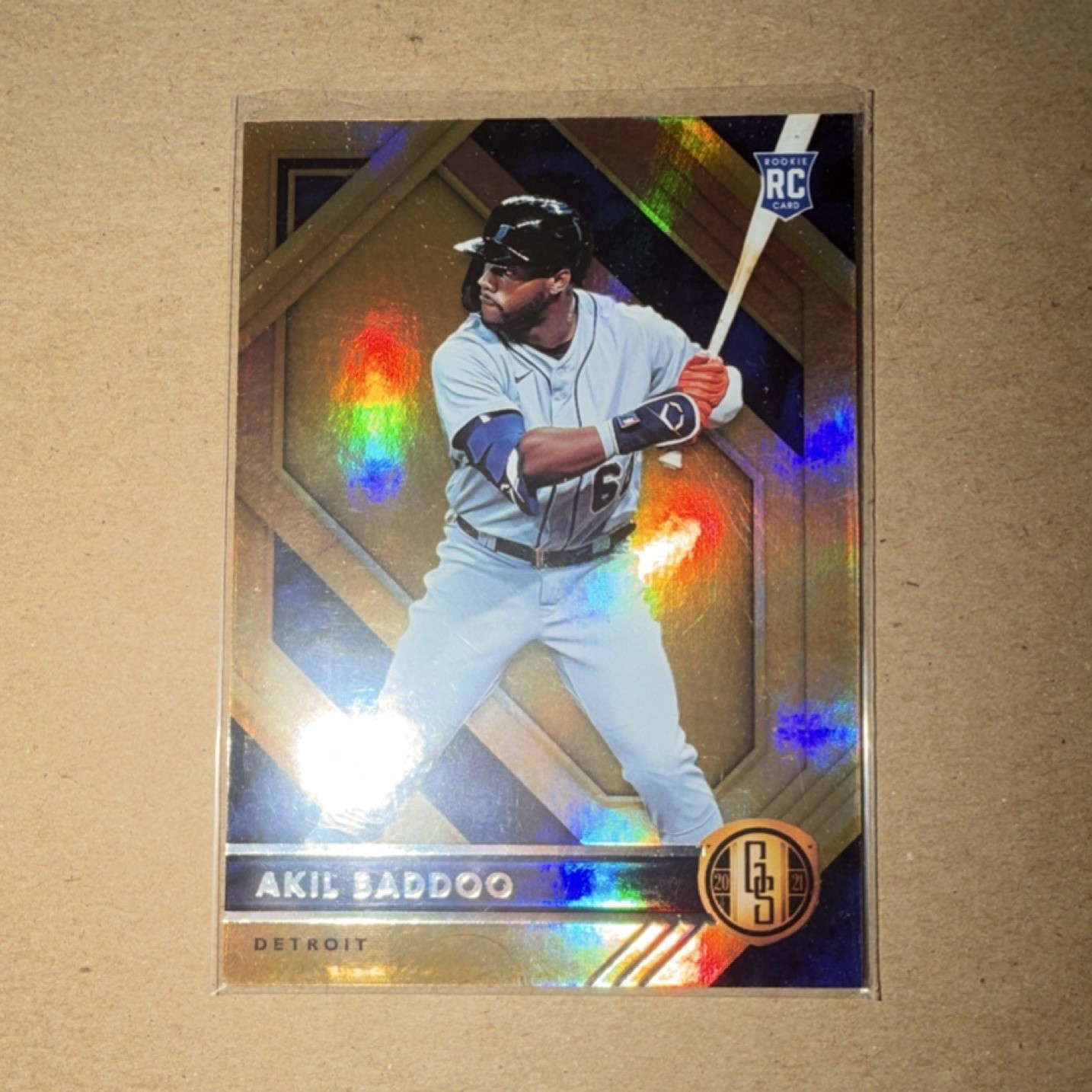 2021 Panini Chronicles Gold Standard Akil Baddoo #3 Gold /10 Rookie Tigers