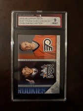 2005-06 Upper Deck #487 Alex Ovechkin + Jeff Carter RC Rookie Card KSA 9 MINT